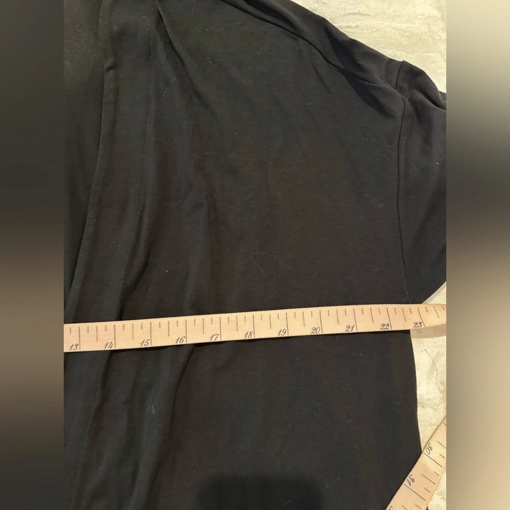 Eileen Fisher black Lightweight Tencel Cardigan Sweater Open Front